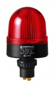 LED Trvalo-svietiaci maják EM 230V AC RD
