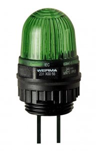 LED Trvalo-svietiaci maják EM 12V DC GN