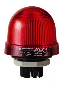LED Trvalo-svietiaci maják EM 24V AC/DC RD