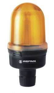 LED Trvalo-svietiaci/ blikajúci maják RM 24V DC YE