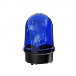 LED Rotačný zrkadlový maják Fresnel 115-230V AC BU